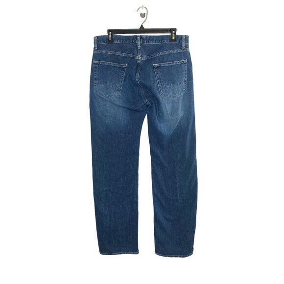 American Eagle men’s straight leg dark wash denim jeans style 2501 size 33x32 - Picture 2 of 9